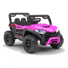 Carro Elétrico Motorizado Infantil Jeep Rosa C/ Controle