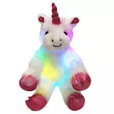 Peluche Unicornio Led Luminoso Plush, 16-pulgadas