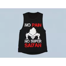 Musculosa De Dragon Ball Para Gym No Pain No Saiyan