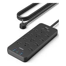 Strip Surge Ctor (2100j), 12 Salidas Con 2 Puertos Usb...