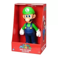 Boneco Luigi 23c Action Figure Coleção Super Mario Bros Word