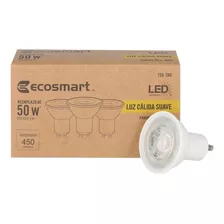 Foco Led Mr16 Ecosmart 5 W 450 Lúmenes Luz Amarilla 3 Piezas