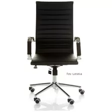 Cadeira Presidente Charles Eames Preta Girator| 6 Un| Usada 