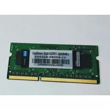 Memoria Sodimm Ddr3 2gb 1600 Mhz