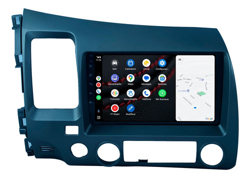 Honda Civic 2006 - 2011 Estereo Android 13 4gb 64gb Carplay Foto 3