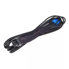 Cable De Fuente De Alimentación Con Funda Negra Silverstone 