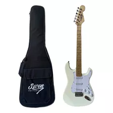 Guitarra Strato Seven Sgt-207 C/ Bag Bk/wh