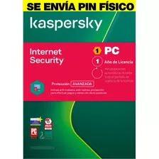 Licencia Física Kaspersky Internet Security 1 Pc 1 Año