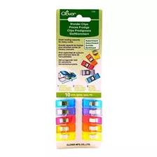 Clover 10-piece Wonder Clips, 56, Assorted Colors