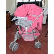 Carriola Prinsel Color Rosa Con Porta Bebé
