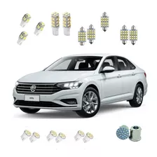 Kit Lâmpadas Leds Jetta 2011 À 2017 Kit Interno + Farolete