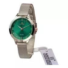 Reloj Mujer Original Marca Naviforce Pulso Acero Sumergible