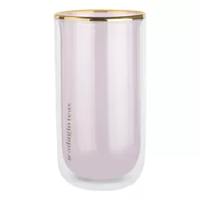 Vaso Doble Vidrio Rosado 430 Ml