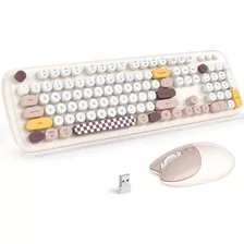 Kit De Teclado Y Ratón Inalámbricos Mofii Zero 2.4 Ghz Blanc