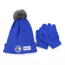 Set Gorro Y Guantes Niños Kit Invierno Nasa Ar1 13927 Ellobo