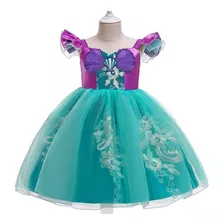 Vestido De Niña De Fiesta Mini-mi Modelo Marina Verde