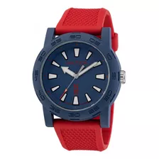 Reloj Hombre Nautica Ayia Triada Rojo Navy Azul Napatf204