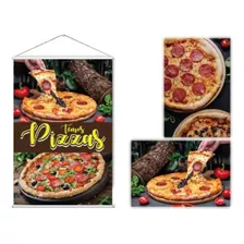 Kit Banner+2 Placas Informativa/decorativa Pizzaria 40x60 Cm