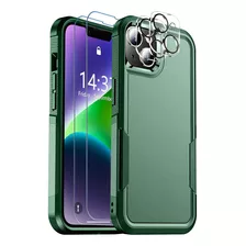 Funda Spidercase, P/ iPhone, Protectora 360°, Verde Profundo