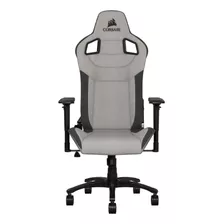 Silla De Escritorio Corsair T3 Rush Gamer Ergonómica Gris Y Charcoal Con Tapizado De Tela