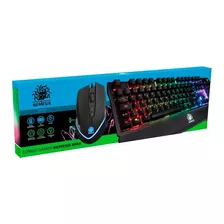 Kit Gamer Nemesis - Teclado Mecânico Blue + Mouse 3200dpi