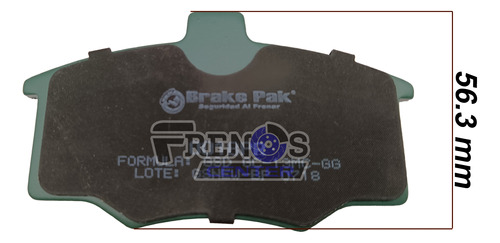 Pastilla Freno Del Brake Pak Para Fiat Tempra Foto 7