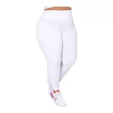 Calça Legging Branco Plus Size Em Suplex Promoção Barato 