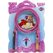 Corda De Pula Princesas Disney - Rosa - 2 Metros Com Brilhos