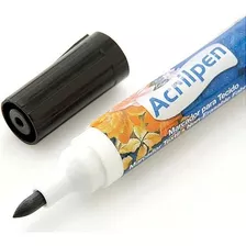 Caneta Acrilpen Para Tecido Acrilex Preto