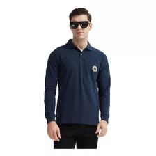 Polo Camisas Manga Larga 100% Algodón Transpirable Hombres