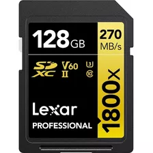 Tarjeta De Memoria Lexar Professional De 128 Gb, 1800x Uhs-i