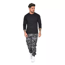 Calça Jogger Preta Rasgada E Cores Masculina Pronta Entrega