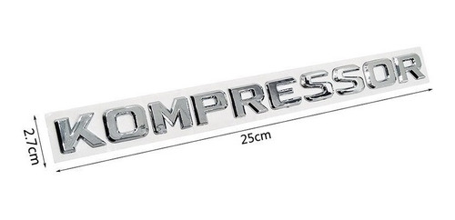 Emblema Mercedes Benz Kompressor Cromo Clase C E Glk Slk Foto 2