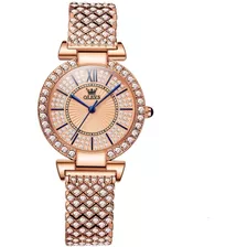 Relógio Olevs Feminino Diamond Quartzo Rose Gold + Pulseira