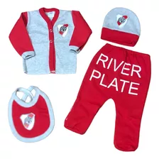 Ajuar Bebe 4 Piezas River Plate