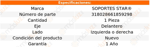 (1) Base Amortiguador Del Izq/der C280 V6 3.0l 06/07 S Star Foto 2