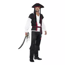 Disfraz De Capitán Pirata Aye Aye De Smiffys Para Hombre, Ca
