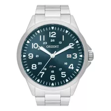 Relógio Orient Masculino Mbss1380 D2sx Prata Azul Aço