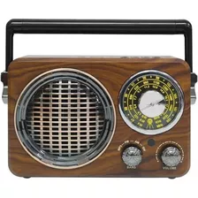 Radio Retro Vintage Bluetooth Usb Portátil Parlante Am/fm