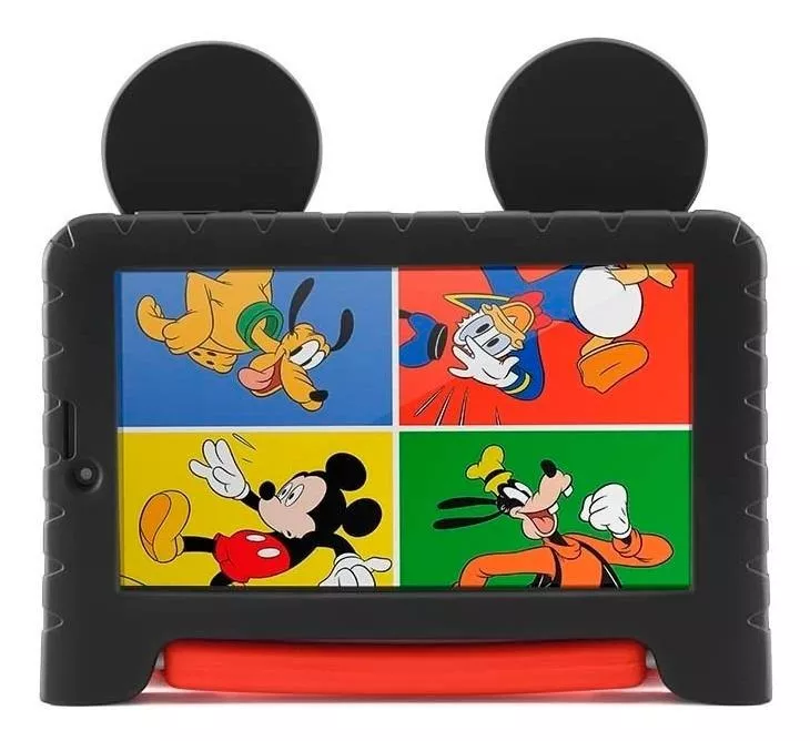 Tablet  Multilaser M7s Plus Mickey Mouse Nb314 7  16gb Preto/vermelho 1gb De Memória Ram