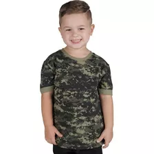 T Shirt Soldier Kids - Camuflada Pantano