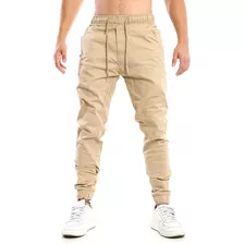 1 Calça Masculina Jeans Sarja Jogger Rasgada Lycra Elástico