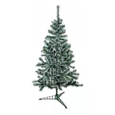 Árvore De Natal Nevada Grande 120cm Com 110 Galhos Decoração