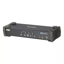 Aten De 4 Puertos Usb 2.0 Interruptor Dvi Kvmp (cs1764a).