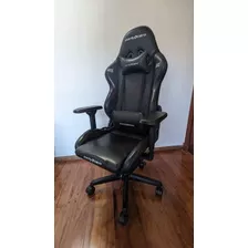 Silla Gamer Dxracer Series G Negro Tapizado Cuero Sintético