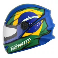Capacete Fechado Pro Tork R8 Patriota Bandeira Brasil