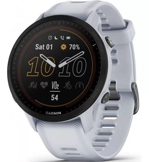 Garmin Forerunner 955 Solar Whitestone Silicone Smartwatch