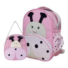 Kit Mochila Infantil Bichinho P + G - Bebê Escolar Pets Zoo