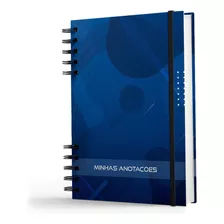 Caderno De Anotações -200 Pg- Coleção Geo - Circle Blue