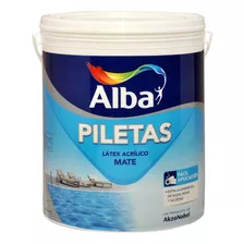 Pintura Latex Al Agua Para Piletas Piscinas 4 Lt Alba Rex